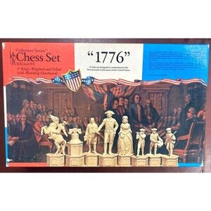 VINTAGE 1776 Bicentennial Collector Series Edition VI CHESS SET 1972 NIB